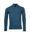 Pull demi éclair bleu en laine